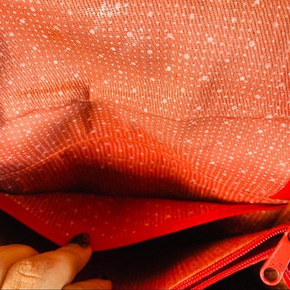 Kenneth Cole Red Genuine Leather Crossbody Saddle Bag - Picture 12 of 16